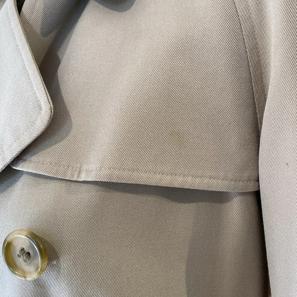Vintage Burberrys London Trench Coat Size 10 Regular Nova Check Liner Beige - Picture 16 of 17